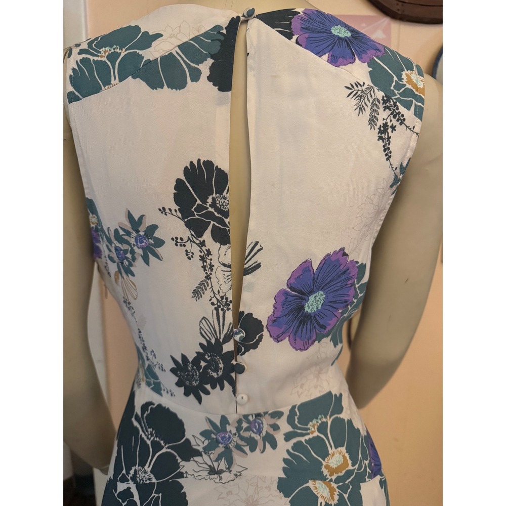 Free People Sure Thing Floral Tiered Maxi Dress Size 6 Pastel Pink Boho - Picture 15 of 15